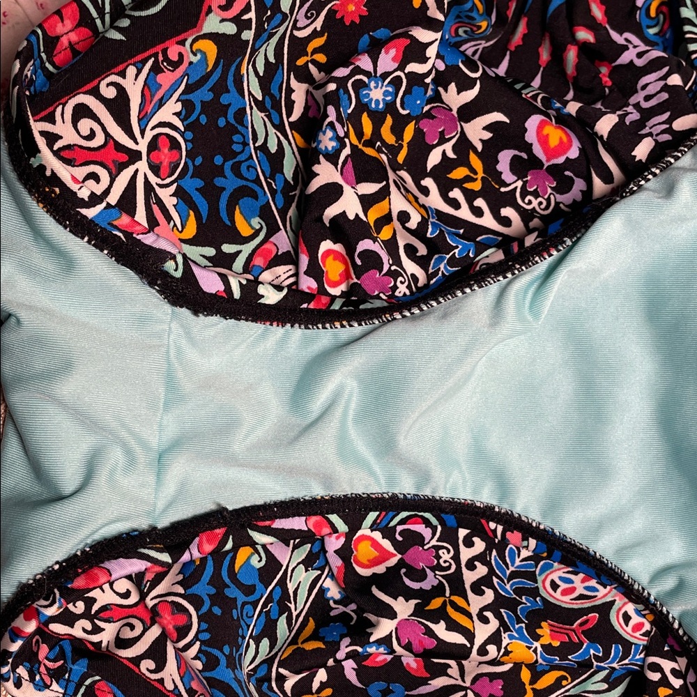 Laundry By Shelli Segal Multicolor Patterned One Piece Swimsuit - Picture 8 of 9